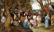 Pieter Brueghel the Younger The Preaching of St John the Baptist Spain oil painting artist